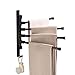 ELLO&ALLO ELLO&ALLO Oil Rubbed Bronze Towel Bars for Bathroom Wall Mounted Swivel Towel Rack Holder with Hooks 4-Arm  - Image 2