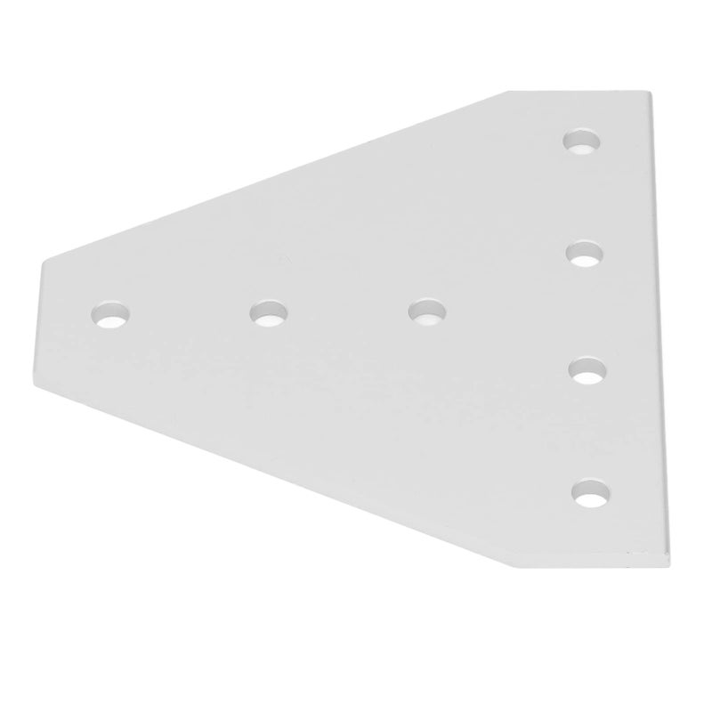 4040T Aluminum Alloy Jointing Strengthen Plate 7 Hole Silver Oxidation 5Pcs Durable Construction Furniture Bracket - Image 3