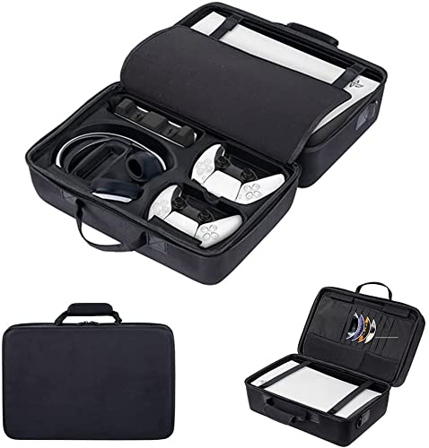 New World Storage Bag for PS5 , Travel Bag for PS5 , Carrying Case Briefcase Type for PS5,Waterproof Shoulder Bag for PlayStation 5 with Both Side Storage Compartment-Black - Image 3