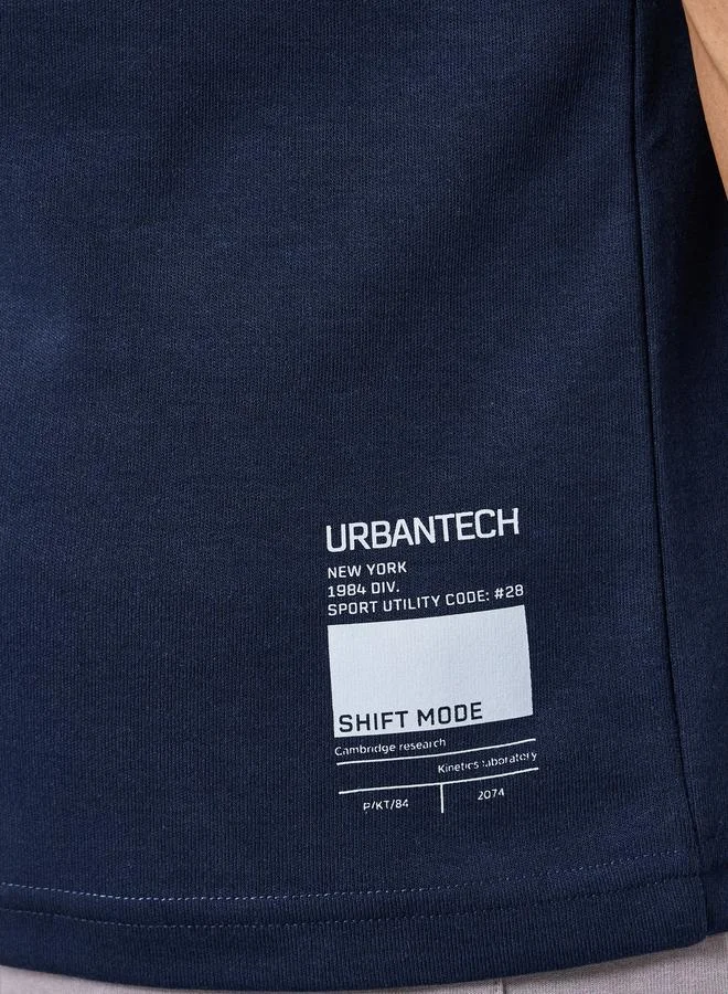 ستايلي اكتيف تيشيرت بأكمام ريجلان وقصة عادية للرجال