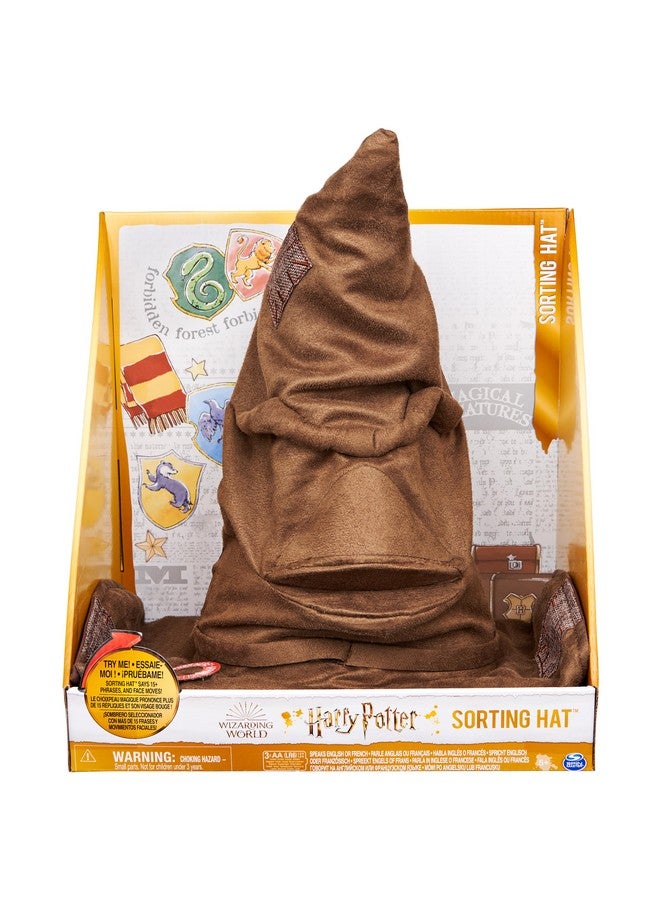 Harry Potter, Talking Sorting Hat With 15 Phrases For Pretend Play, Kids Toys For Ages 5 And Up