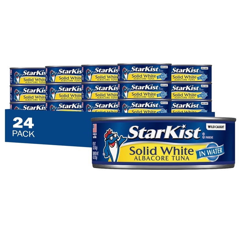 StarKist Solid White Albacore Tuna in Water 5 oz 24 Pack Canned Tuna Fish Wild Caught Gluten Free Ready to Eat Perfect for Salads Keto Meals and Snacks 26g Protein  110 Calories Per Serving - Image 3