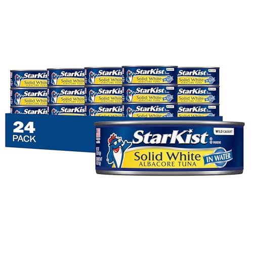StarKist Solid White Albacore Tuna in Water 5 oz 24 Pack Canned Tuna Fish Wild Caught Gluten Free Ready to Eat Perfect for Salads Keto Meals and Snacks 26g Protein  110 Calories Per Serving - Image 1