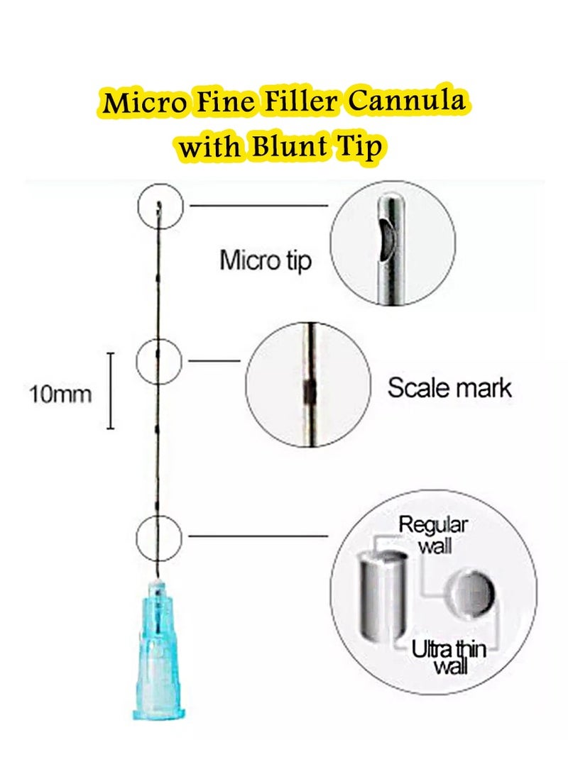 Fine Micro Filler Cannula 16G – For Precise Placing of Viscous Filler – High Pure Grade Stainless Steel – Variety of Gauge Sizes with Multiple Lengths. - Image 3