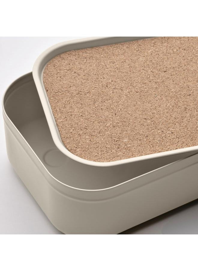 Generic Box with lid, light beige, 12x24x6 cm  - Image 2
