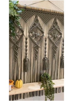 Antikiano Wooden Wall Shelf, Macrame Shelf, Living Room Decor, Stand Bookshelf.  - Image 2