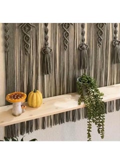 Antikiano Wooden Wall Shelf, Macrame Shelf, Living Room Decor, Stand Bookshelf.  - Image 3