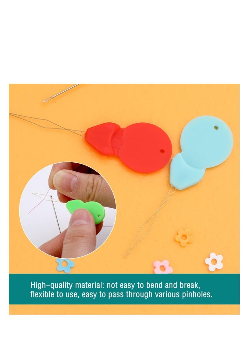 SOLARAE 28 Pcs Beading Needles Set Include 20 Pcs Long Straight Beading Thread Needles 8 Pcs Big Eye Beading Needles Embroidery Needles with Needle Bottle Thimble Needle Threaders for Jewelry Making - Image 4