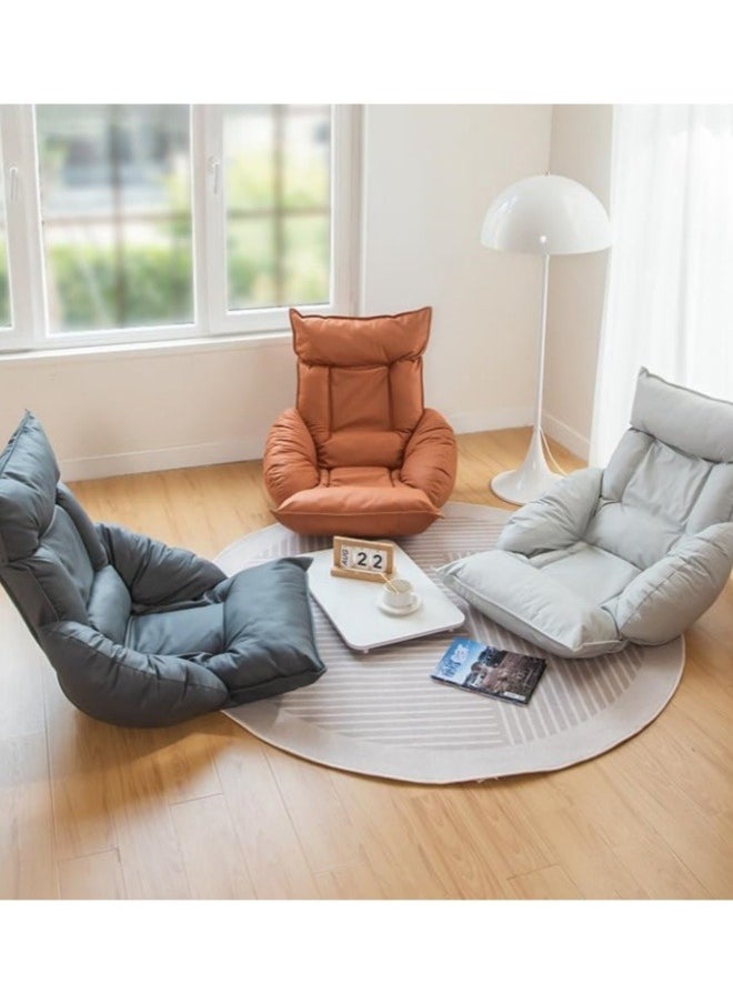 Generic - Folding Lazy Sofa, Floor Chair Adjustable Lounge Chair, Tatami Bed Armchair, With Adjustable Back Support, Gaming Floor Chair,Floor Balcony Bay Window Leisure Legless Sofa Bed Back Chair - Image 1