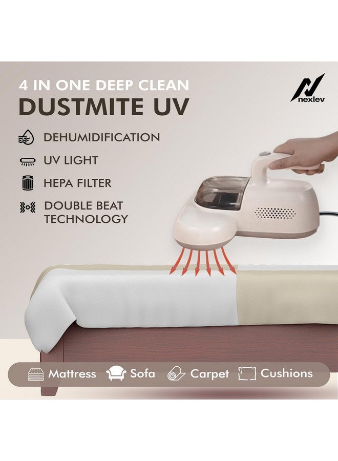 nexlev Mite Remover | for Bed Sofa & Cushions|Removes Dust & Kills Mites|Reduce Itching Skin Allergy Cough| UV Light| HEPA to Capture 99.99% Dust | 4M Long Cord | 600W | Double Beat Technology|MR-01 - Image 2