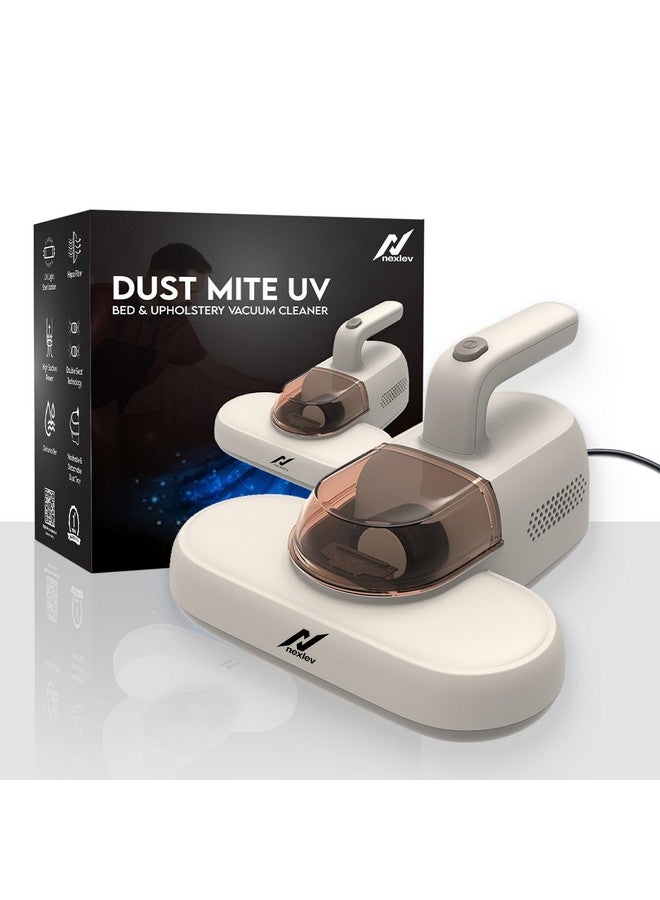 nexlev Mite Remover | for Bed Sofa & Cushions|Removes Dust & Kills Mites|Reduce Itching Skin Allergy Cough| UV Light| HEPA to Capture 99.99% Dust | 4M Long Cord | 600W | Double Beat Technology|MR-01 - Image 1