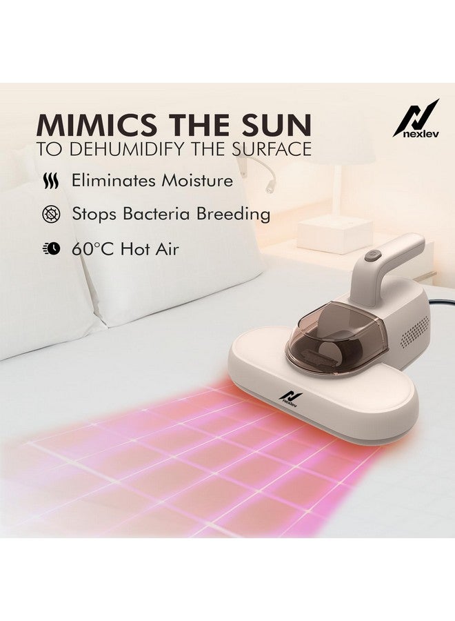 nexlev Mite Remover | for Bed Sofa & Cushions|Removes Dust & Kills Mites|Reduce Itching Skin Allergy Cough| UV Light| HEPA to Capture 99.99% Dust | 4M Long Cord | 600W | Double Beat Technology|MR-01 - Image 5