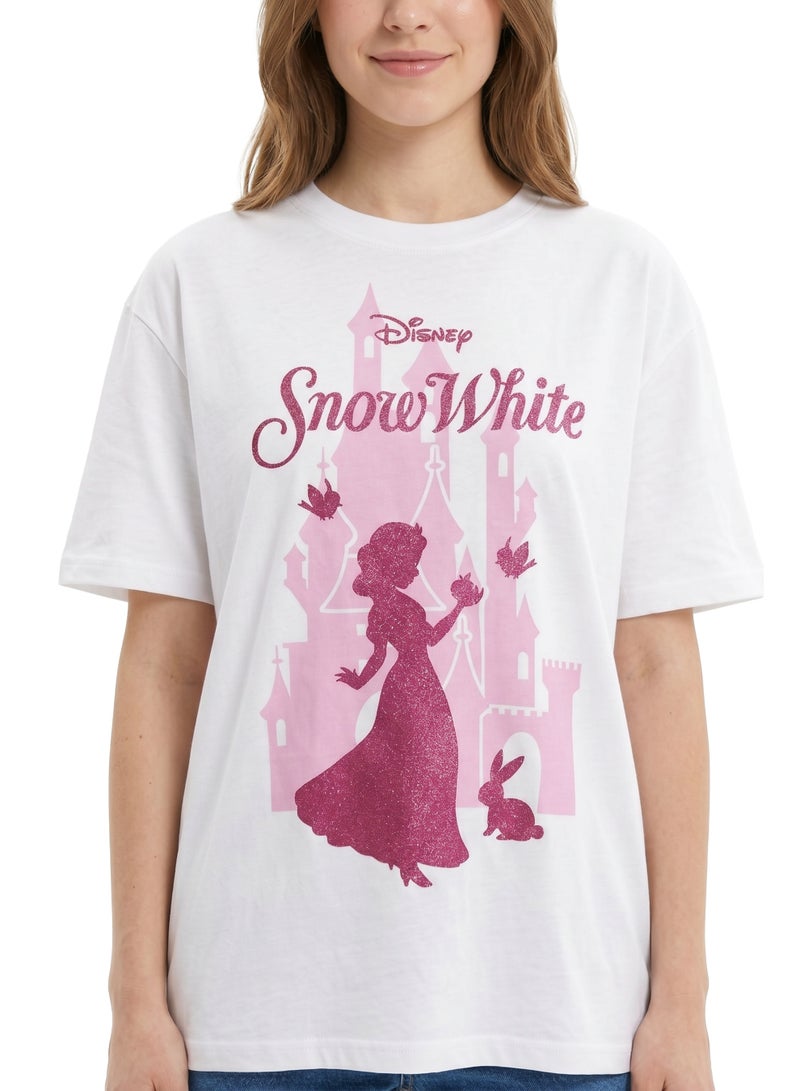 Disney Snow White Women’s Oversized Drop Shoulder T-Shirt - Image 4