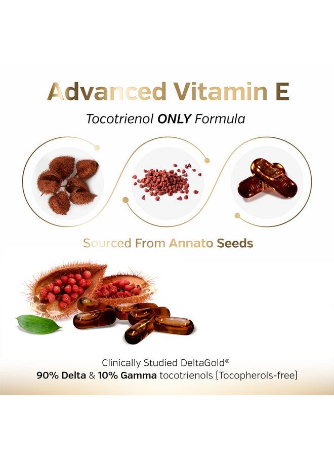 Sunergetic Sunergetic Premium Annatto Tocotrienol Supplement - with DeltaGold - Tocotrienols Vitamin E 300 mg - Supports Liver, Immune & Heart Health - Delta + Gamma Tocotrienols (60 Liquid Capsules)  - Image 4