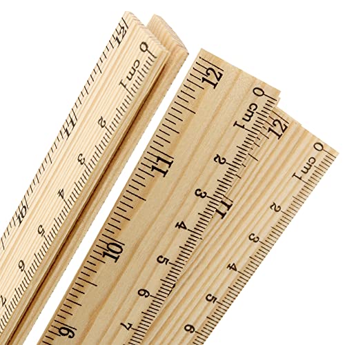 MANCHAP 144 PCS 12 Inch Wooden Rulers, Double Sided Pine Wood School Ruler, Wood Measuring Ruler for Home, and Office, 2 Scales (12 Inch and 30 CM) - Image 3
