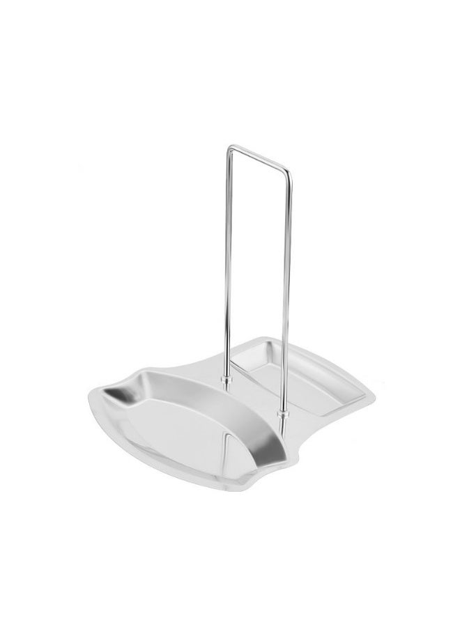 حامل غطاء الوعاء ومسند ملعقة للمطبخ من الفولاذ المقاوم للصدأ منظم أدوات المطبخ المنزلية منظم أدوات المطبخ - Image 1