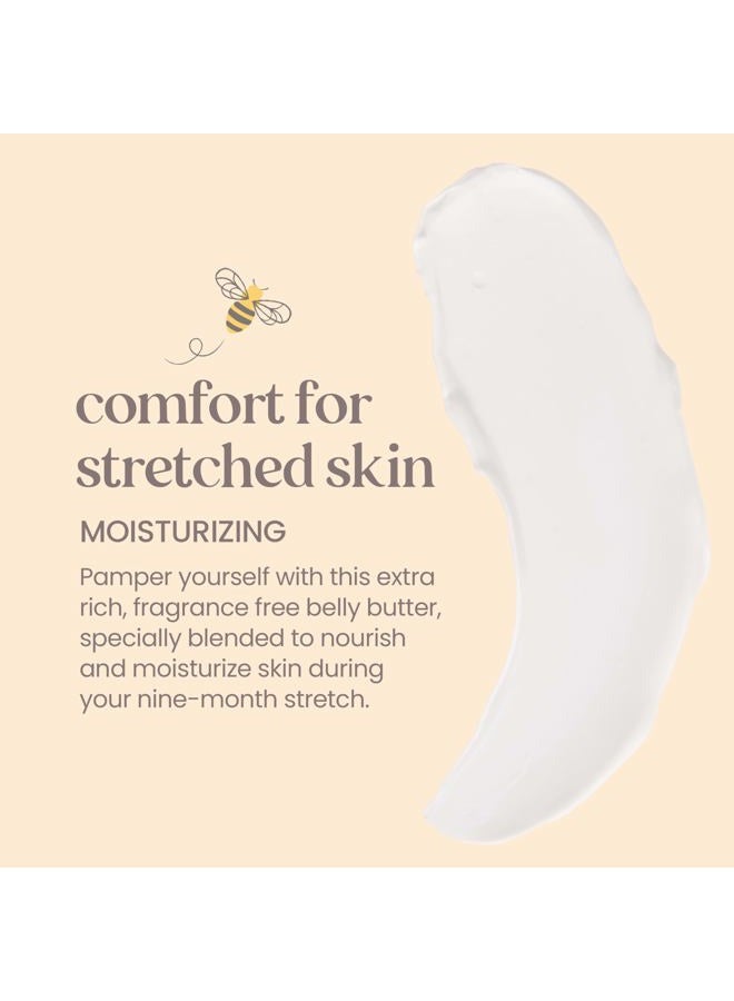 Burt's Bees Mama Belly Butter, Stretch Mark Cream for Pregnancy Massages Body & Reduces Scar Appearance, Prenatal & Postnatal Tummy Skin Care, Shea Butter & Vitamin E Rich Formula, 6.5 Oz Tub  - Image 3