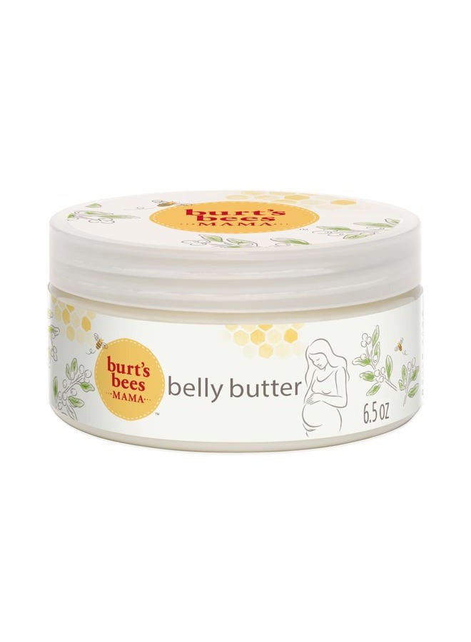 Burt's Bees Mama Belly Butter, Stretch Mark Cream for Pregnancy Massages Body & Reduces Scar Appearance, Prenatal & Postnatal Tummy Skin Care, Shea Butter & Vitamin E Rich Formula, 6.5 Oz Tub  - Image 1