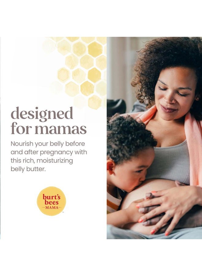 Burt's Bees Mama Belly Butter, Stretch Mark Cream for Pregnancy Massages Body & Reduces Scar Appearance, Prenatal & Postnatal Tummy Skin Care, Shea Butter & Vitamin E Rich Formula, 6.5 Oz Tub  - Image 5