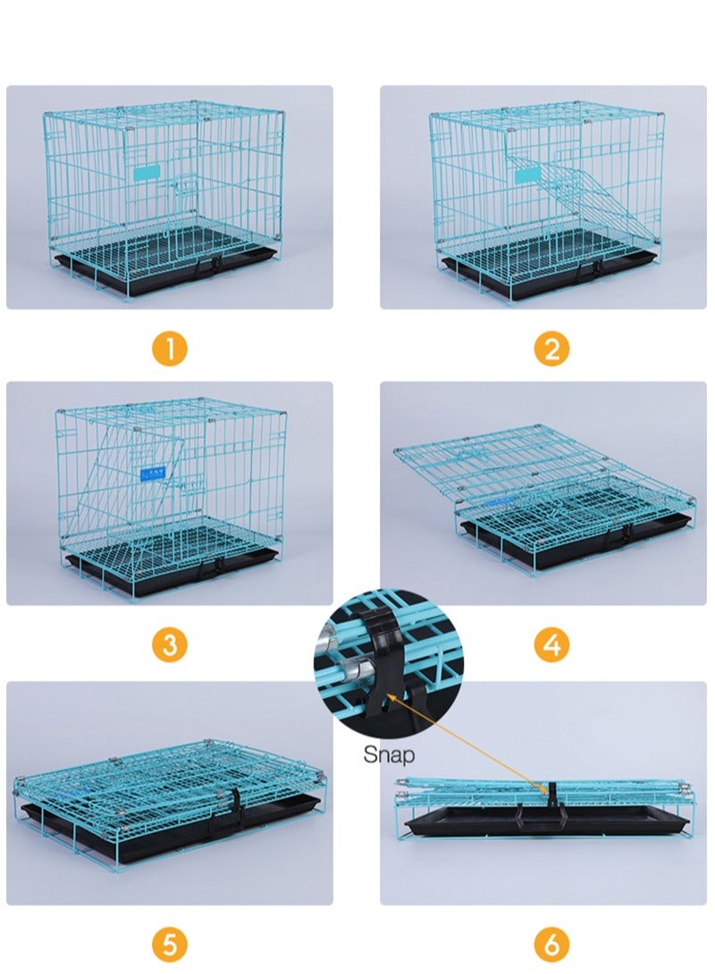 كيدل الكلب صندوق الحيوانات الأليفة قفص كينل Playpen للحيوانات الأليفة جرو القط الأرنب الداخلي في الهواء الطلق مع علبة - Image 3