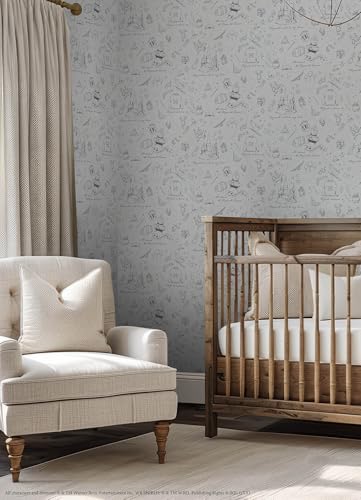 RoomMates Harry Potter Magical Moments Trail Grey Peel and Stick Wallpaper RMWS1262 - Image 3