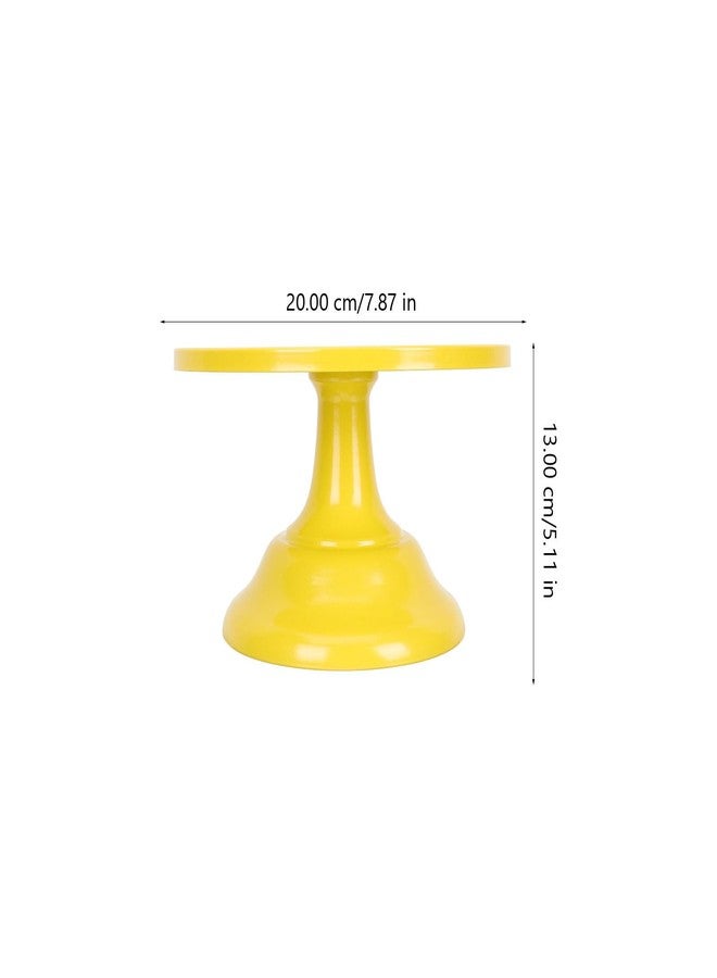 TOPBATHY Cake Stand 7.87 Inch Round Metal Cake Display Plate Dessert Stand for Home Kitchen Party Serving - Image 2
