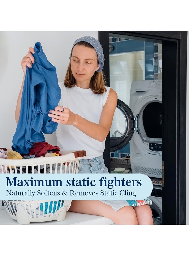 Dryer Sheets - Clothing Softness Sheet, 3 Box/120 Count Natural Fabric Softener with Plant-Based Formula, Removes Static Cling, Gentle on Clothes - for Soothing(Coconut Fragrance, lavender, scent of all flowers) - Image 5