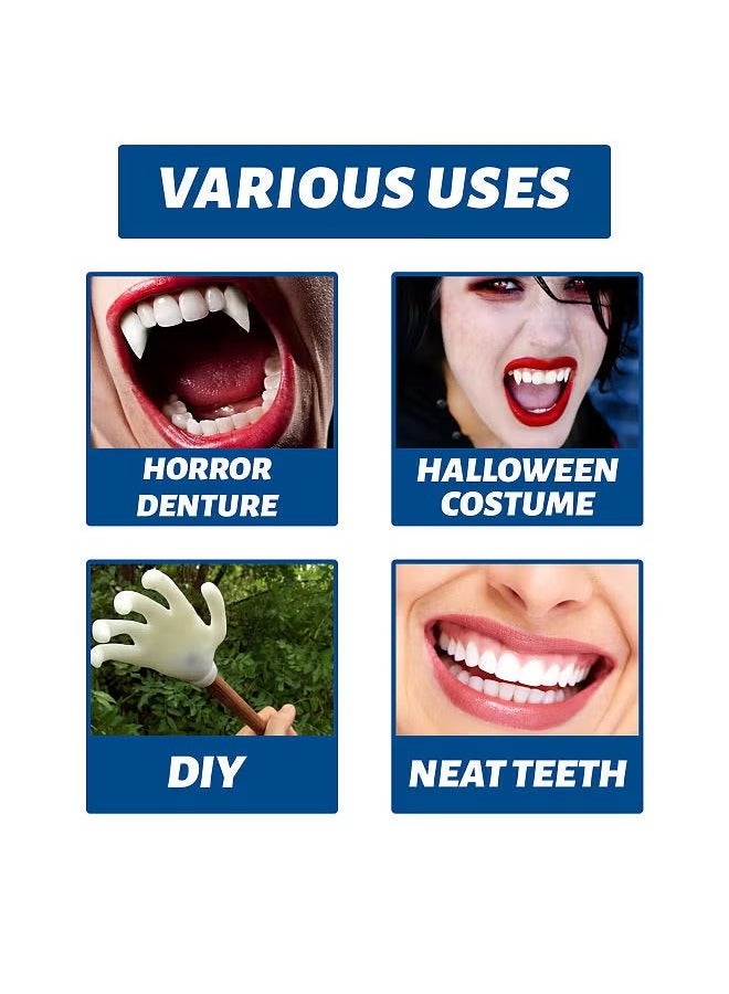 إيلهو طقم إصلاح الأسنان الصناعية الحرارية من EELHOE، حبيبات إصلاح الأسنان للأسنان المفقودة والمكسورة، طقم إصلاح حشوات الأسنان المؤقتة - Image 3