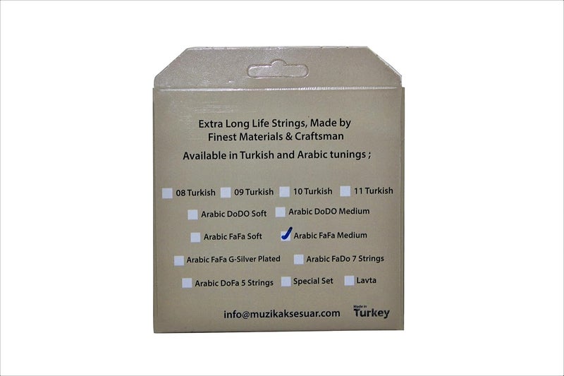 Aurora Premium Oud Strings - Silver Plated Wound on Nylon & Premium Carbon Trebles - Image 3