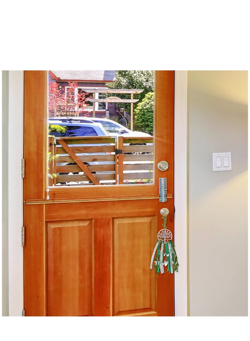 KASTWAVE 2 Pieces Witch Bells Home Protection Door Hanger Hanging Witch Decor 10 Inches Tree Wind Chimes Wiccan Decor Witchcraft Supplies for Home Room Wall Decor - Image 5