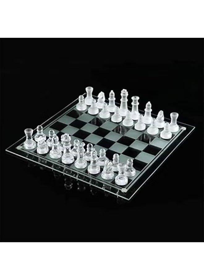 Glass Chess Set Frosted and Clear Pieces and Glass Resin Board Easy to Play Classic Strategy Game and Elegant Design - pzsku/ZB84059A76628F07F40F1Z/45/_/1729794683/70aa7081-afa3-4b8d-98ce-7b40fdec02f9