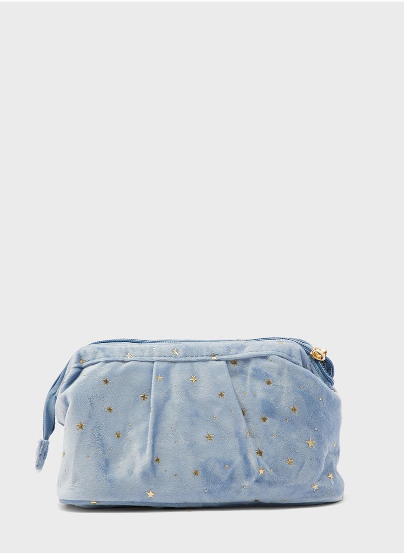 Ginger Star Velvet Make Up Pouch  - Image 3