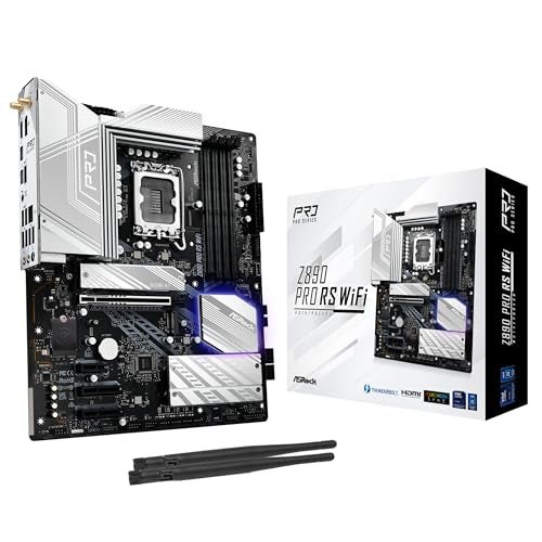 ASRock Z890 Pro RS WiFi 6E Intel Core Ultra LGA1851 RL-ILM ATX Motherboard DDR5 8666 MHz 256 GB Thunderbolt M.2 - Image 1
