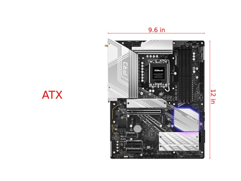 ASRock Z890 Pro RS WiFi 6E Intel Core Ultra LGA1851 RL-ILM ATX Motherboard DDR5 8666 MHz 256 GB Thunderbolt M.2 - Image 2