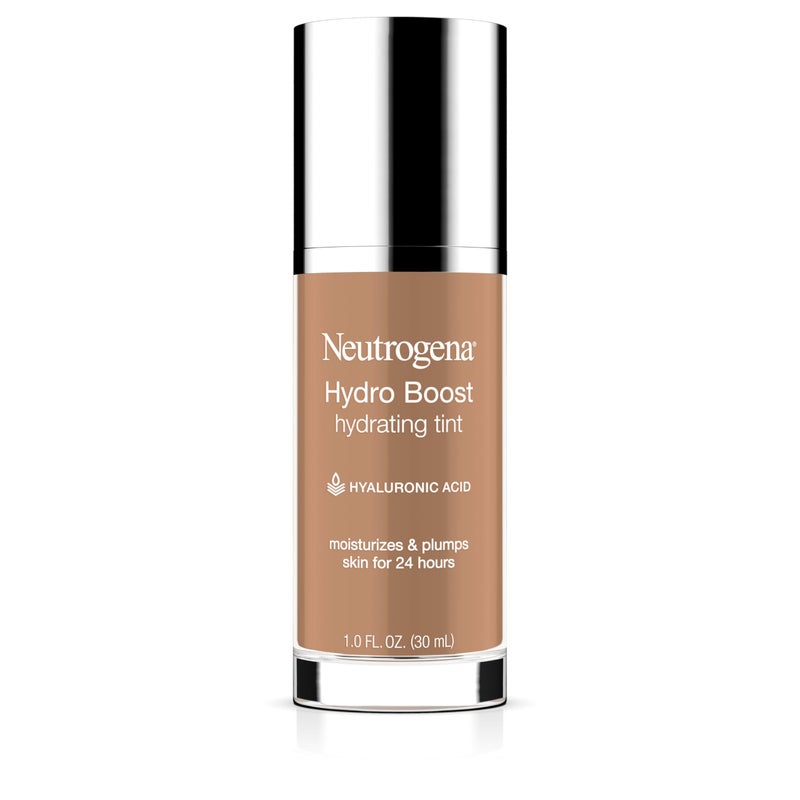 Neutrogena Hydro Boost Hydrating Tint Foundation Makeup for Dry Skin, with Hyaluronic Acid, Lightweight Oil-Free Water Gel, Non-Comedogenic, 115 Cocoa Color 1.0 fl. oz - Image 1