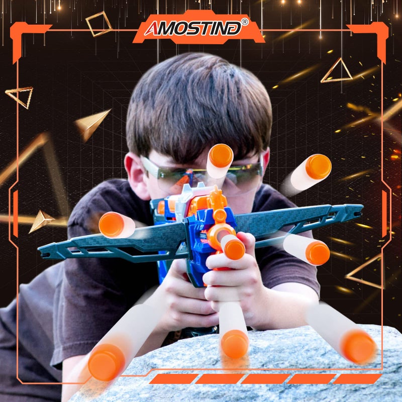 AMOSTING 100PCS Refill Darts for Nerf N Strike Elite 2.0 Series Glow in The Dark Bullets Pack – Compatible with All Elite Blasters White - Image 5