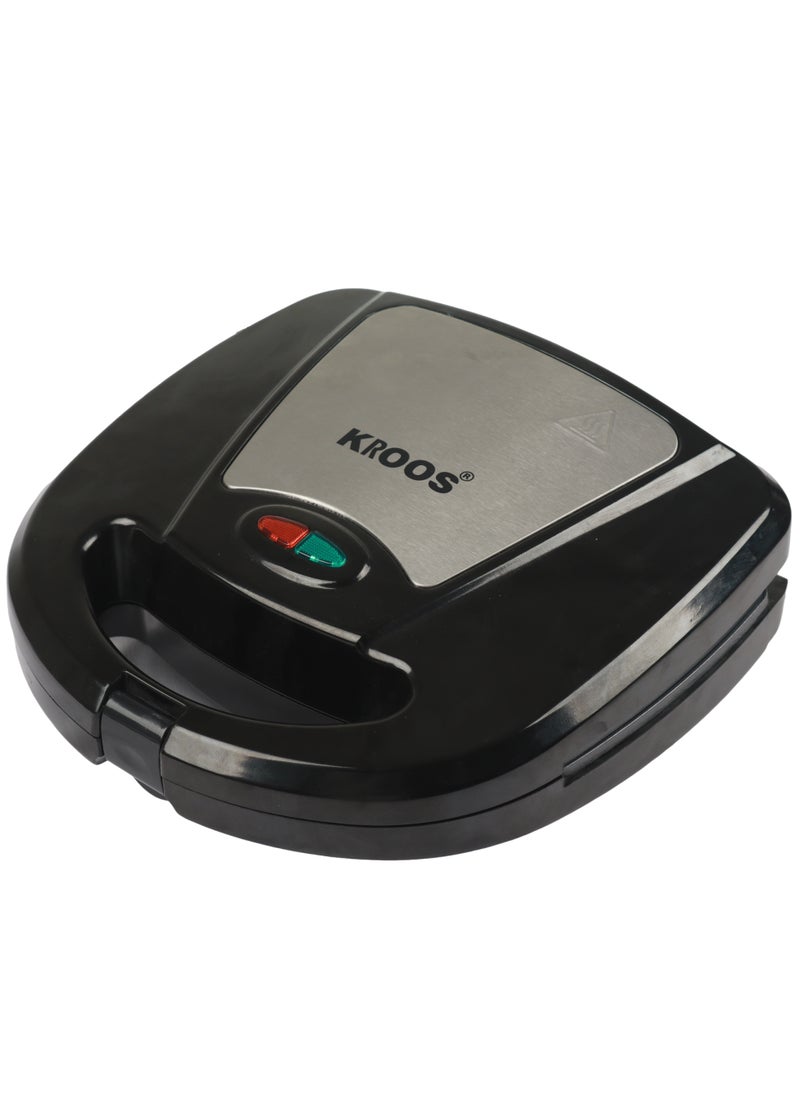 KROOS 6-in-1 Non-Stick Snack Maker for Sandwiches, Grills, Pancakes and Donuts with Detachable Plates  - Image 1