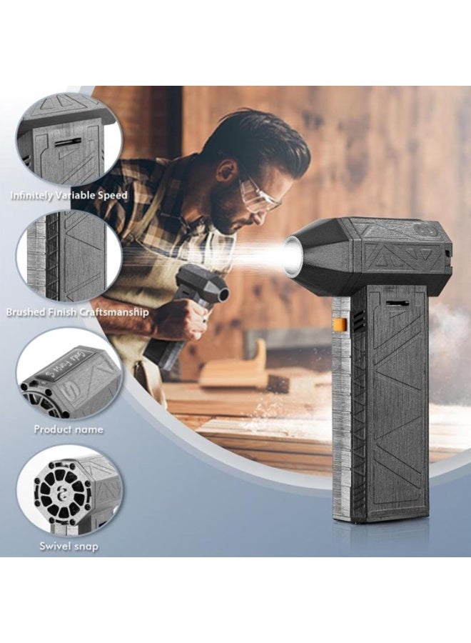 Portable Air Blower - Powerful Turbo Jet Fan - Cordless Handheld with 3 Speed Adjustments - Easy-to-Use for PC & Multi-Use Cleaning - Image 3