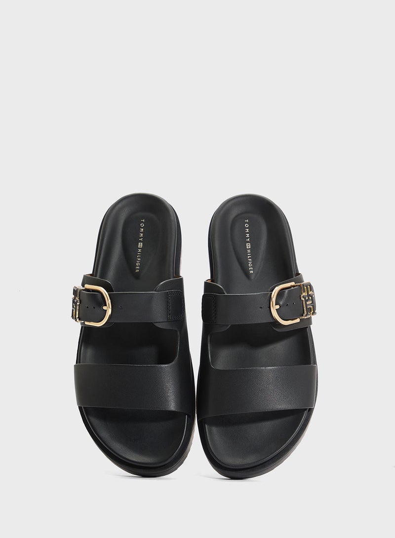 TOMMY HILFIGER Leather Sporty Mule  - Image 4