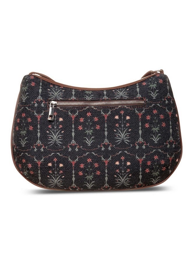 ZOUK حقيبة كتف هيكلية تاج جولداستا النسائية المصنوعة يدويًا من زوك نباتية - Image 3