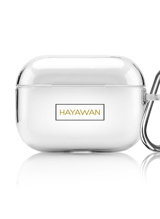 Stylizedd Classic Clear printed Case for Apple AirPods Pro 2nd Generation Thin Transparent Cover [Designed for Apple AirPods Pro 2nd Generation] - Hayawan  - Image 1