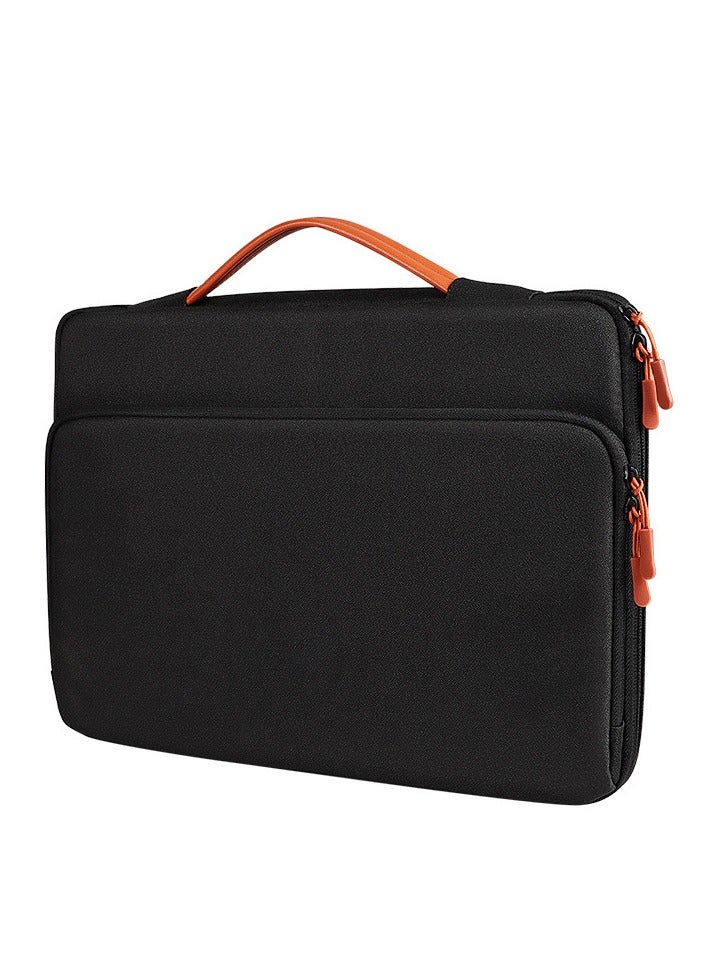 Laptop Bag (14.1 and 15.4) inch, 180° Degree Opening And Closing, Large Capacity Storage, Drop proof And Waterproof Simple Business Computer Bag for Men & Women 39*28*4.5 CM - Black - Image 1