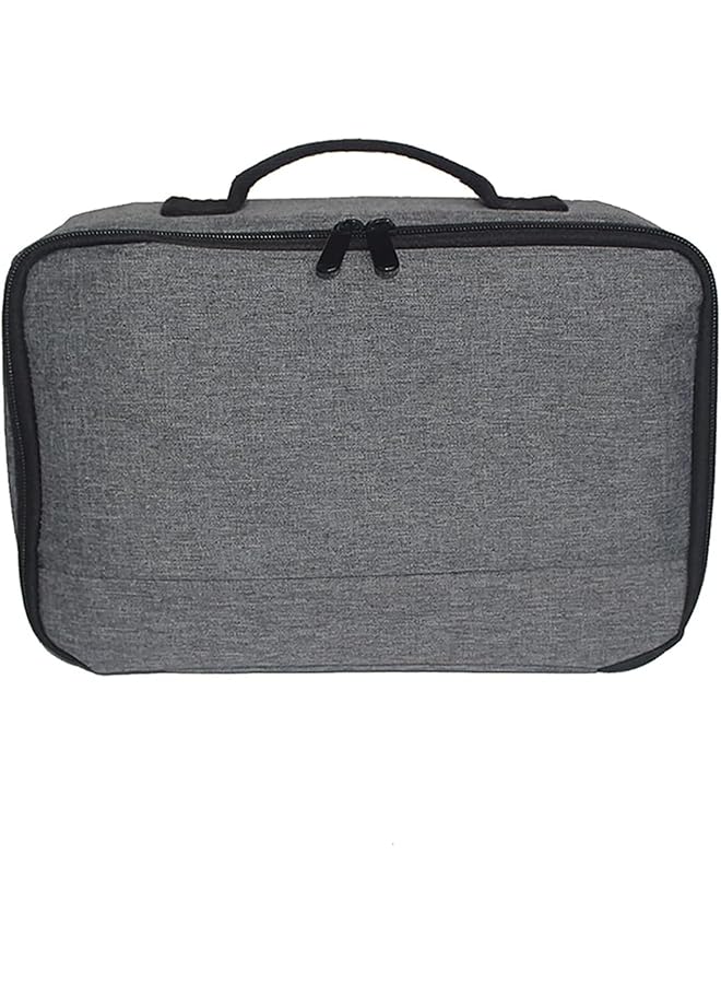 erorex Projector Storage Case Universal Portable Gray Projector Storage Bag Case Universal Carrying Bag Travel Storage Organizer For Projectors And Accessories - Image 1
