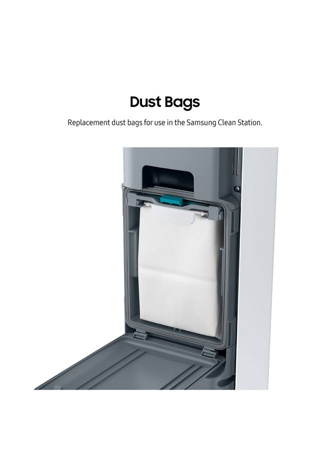 SAMSUNG Clean Station Dust Bags, Pack of 5 Replacement Bags for Jet Stick Cordless Vacuum Cleaners, Hygienic Floor Cleaning Solution, VCA-ADB90/XAA, Grey - Image 2