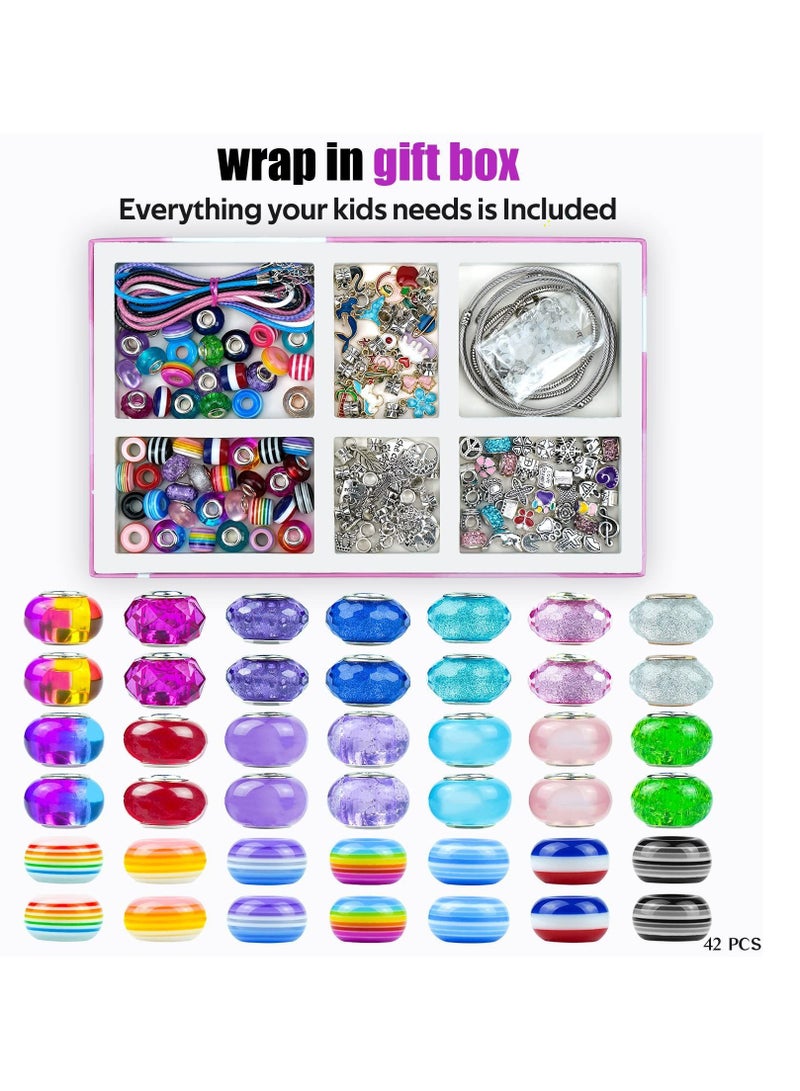 نيبمينينت مجموعة صناعة أساور السحر، مجموعة صنع مجوهرات للألعاب للفتيات، حرفة لهن بتصميم يونيكورن للفتيات من سن 8 إلى 12 سنة، هدايا مثالية للأطفال من 6 إلى 10 سنوات، تلهم الإبداع والخيال والتعبير عن الذات. - Image 3