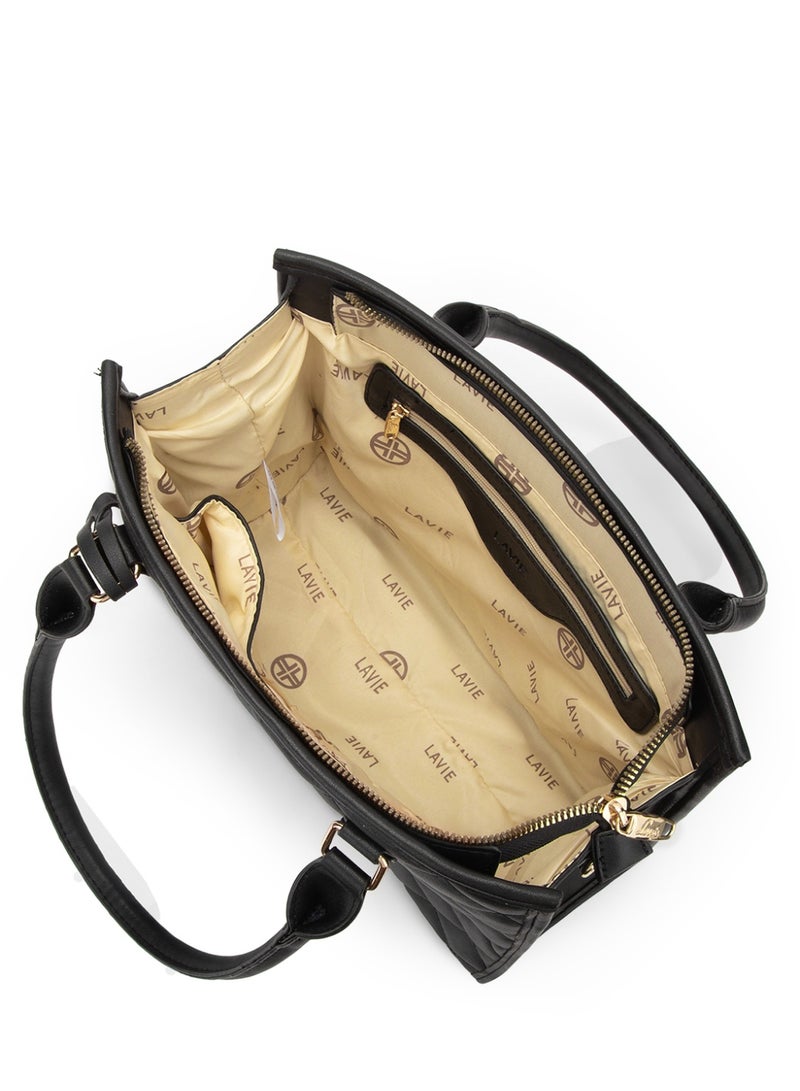 Lavie Signature California Woman's Mid Size Satchel(BLACK) - Image 4