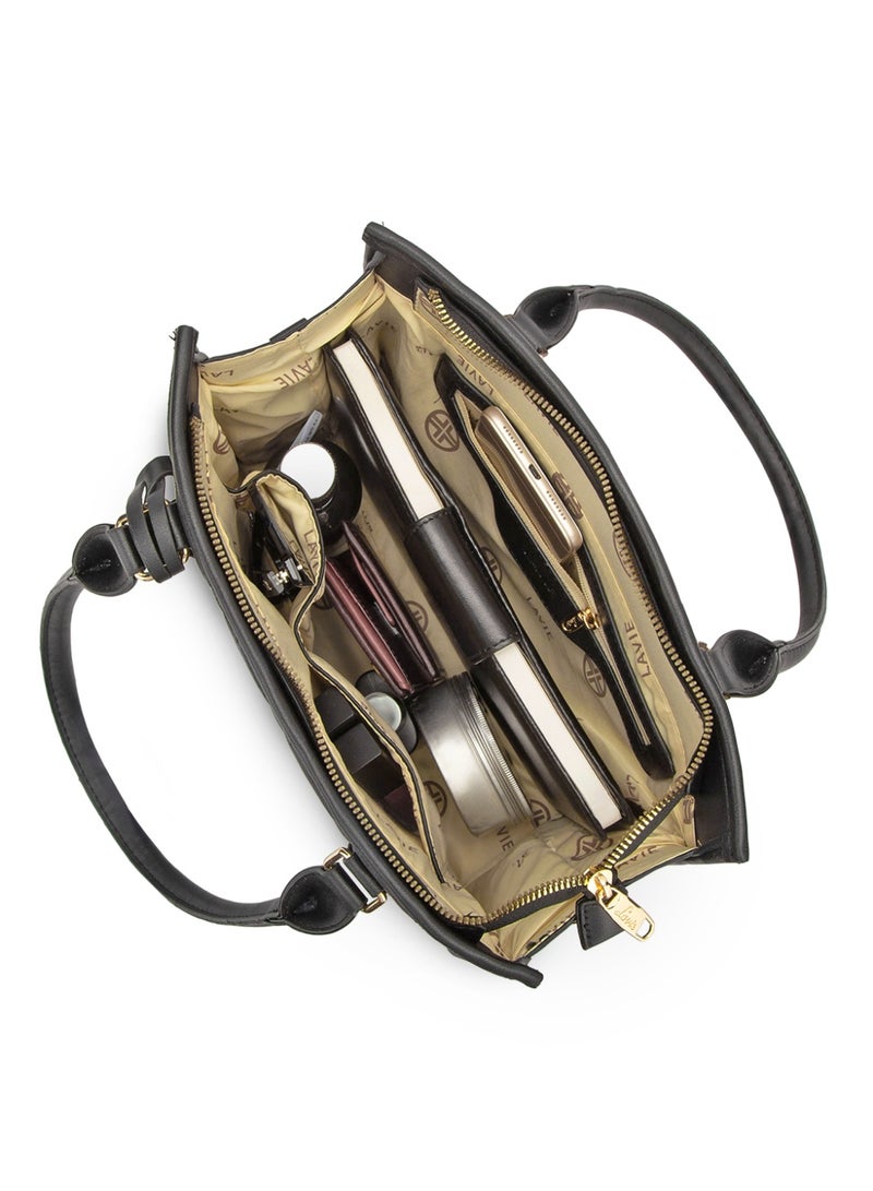 Lavie Signature California Woman's Mid Size Satchel(BLACK) - Image 3