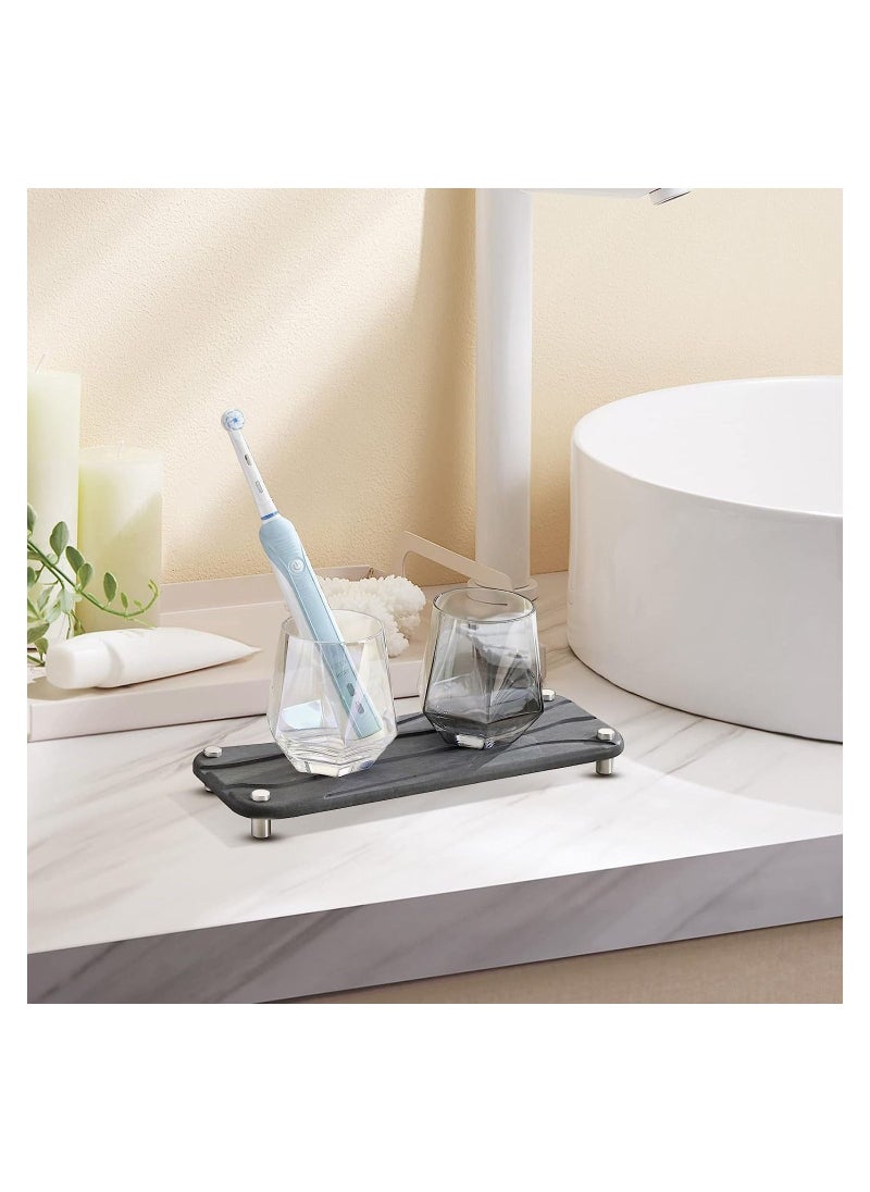 KASTWAVE - Fast Drying Stone Sink Tray, Water Absorbing Stone Tray for Sink, Instant Dry Sink Organizer Bathroom Organizer, Diatomaceous Earth Sponge Holder for Kitchen Bathroom Sink Tray - Image 1
