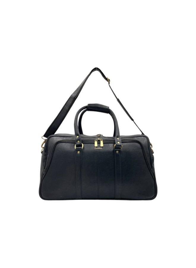 LAVERI LEATHER Sports Gym Bag Travel Duffel Bag with Shoes Compartment and Wet Pocket for Men Women, Large Weekend Overnight Luggage Bag Carry on Bag Yoga Tote Bags - Image 2