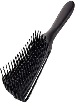 Detangling brush for black natural hair and curly hair,soft detangling comb detangler hair brush for african american 3c/4b/4c hair,afro hair,thick hair,wavy hair or fine hair,wet&dry (black)